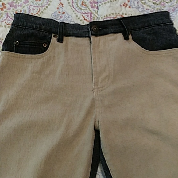 DG 2 Two Tone Straight Leg Jeans - Picture 5 of 7